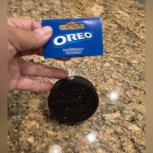 Oreo Decoupage Ornament, Brown, White New
